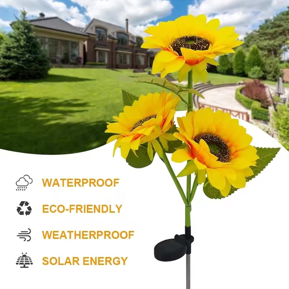 Slunečnicová světla BloomGlow™ – 80 cm