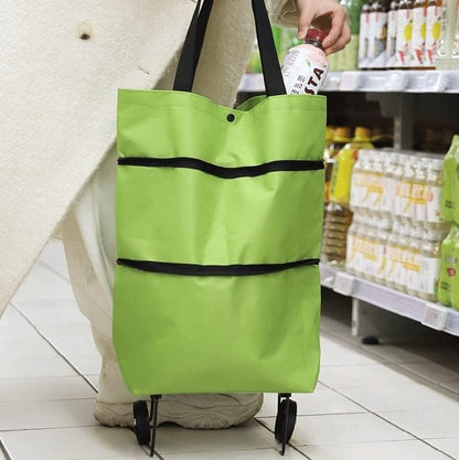 Zložljiva nakupovalna torba na kolesih – RollBag Smart