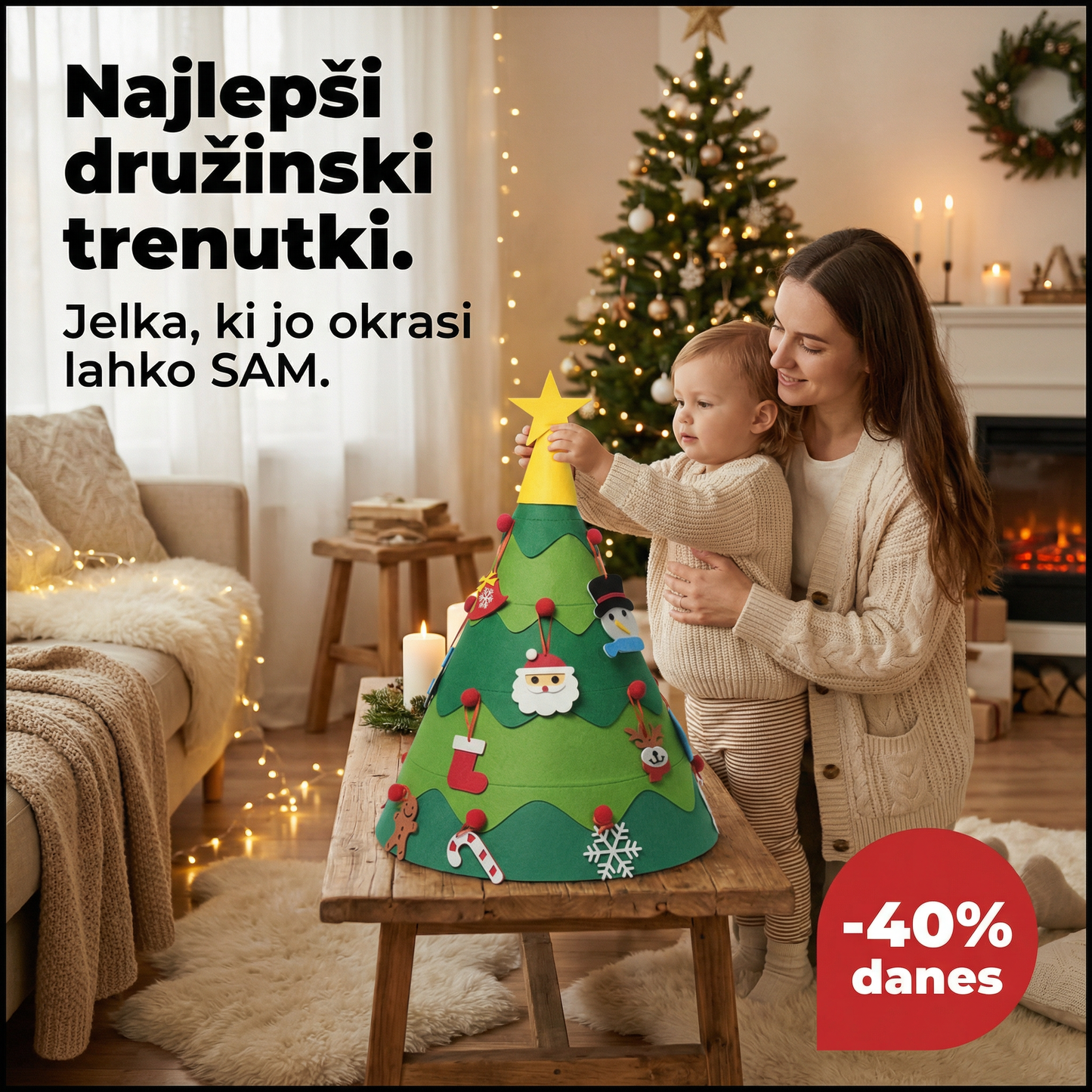 Montessori božična jelka za malčke