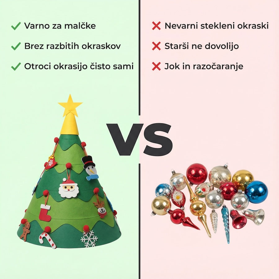 Montessori božična jelka za malčke